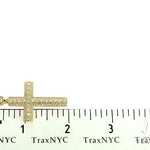 10K Yellow Gold Tension Diamond Cross 65877 - Image 7