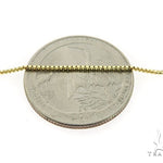 10K Yellow Gold Tooth Pendant Box Link Chain Set 57226 - Image 11