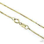 10K Yellow Gold Tooth Pendant Box Link Chain Set 57226 - Image 9