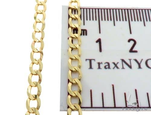 14k Yellow Gold Hollow Cuban Curb Link Chain 18 Inches 5mm   65455 - Image 5