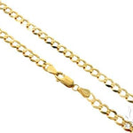 10K Yellow Gold Curb Link Chain 22 Inches 5mm   67264 - Image 1