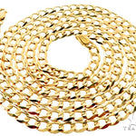 10k Yellow Gold  Curb Link Chain 26 Inches 4mm   57243 - Image 4