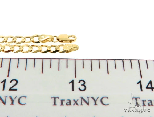 10k Yellow Gold  Curb Link Chain 26 Inches 4mm   57243 - Image 6