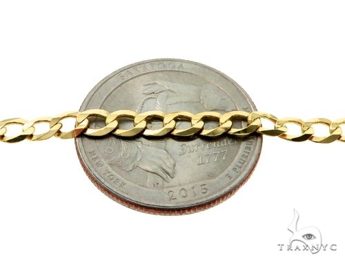 10K Yellow Gold Curb Link Chain 28 Inches 4mm 63792 - Image 3