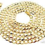 10K Yellow Gold Curb Link Chain 28 Inches 4mm 63792 - Image 4