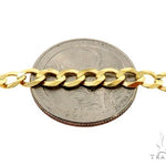 10k Yellow Gold Solid Curb Link Chain 28 Inches 5mm   63796 - Image 3