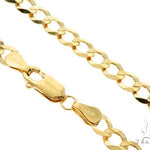 10k Yellow Gold Solid Curb Link Chain 28 Inches 5mm   63796 - Image 5