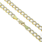 10k Yellow Gold Hollow Cuban Link Diamond Cut Chain 24 Inches 4.8mm   57609 - Image 1