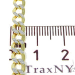 10k Yellow Gold Hollow Cuban Link Diamond Cut Chain 24 Inches 4.8mm   57609 - Image 5
