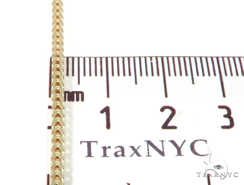 10k Yellow gold Hollow Franco Link Chain 2mm  20 Inches   57649 - Image 5