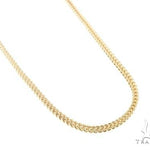 10K Yellow Gold  Hollow Franco Link Chain 20 Inches 3.5mm 65831 - Image 2