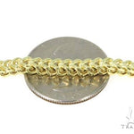 10K Yellow Gold  Hollow Franco Link Chain 20 Inches 3.5mm 65831 - Image 3
