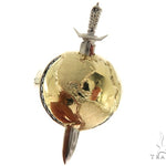 10KY Prong Black Diamond Sword Earth Ring 57222 - Image 2