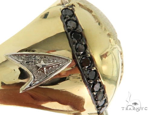 10KY Prong Black Diamond Sword Earth Ring 57222 - Image 3