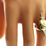 10KY Prong Black Diamond Sword Earth Ring 57222 - Image 7