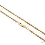 10k Yellow Gold Rope Link Chain 2.7mm 22 Inches    63799 - Image 1