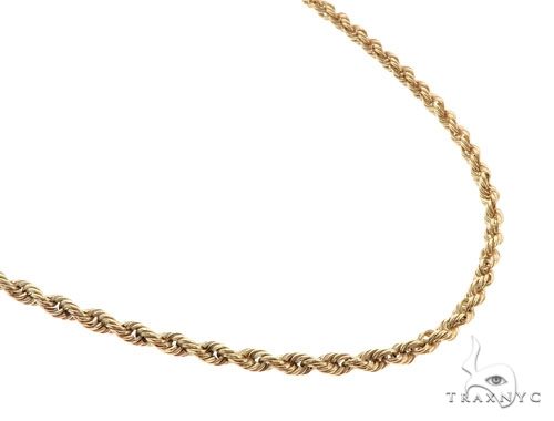 10k Yellow Gold Rope Link Chain 2.7mm 22 Inches    63799 - Image 2