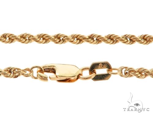 10k Yellow Gold Rope Link Chain 2.7mm 22 Inches    63799 - Image 5