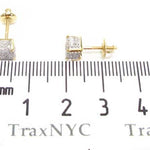 10K Gold Cube Earrings 15558