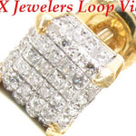 10K Gold Cube Earrings 15558