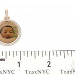 10k Rose Gold 1 Inch Rotating Photo Pendant 65095 - Image 9