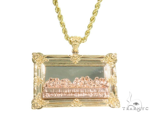 10K Gold Last Supper Pendant Set 44367 - Image 1