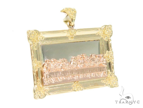 10K Gold Last Supper Pendant Set 44367 - Image 5