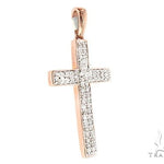 10K Diamond Cross Pendant 65107 - Image 2