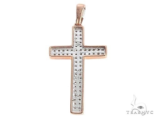 10K Diamond Cross Pendant 65107 - Image 3