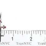 10k White Gold Black Diamond And Ruby Sword Pendant 65104 - Image 6