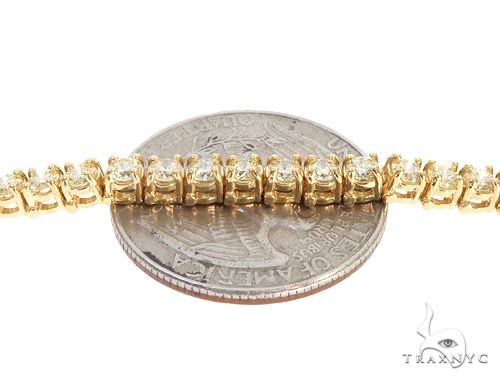 10k YG 4mm Diamond Tennis Bracelet 64873 - Image 4