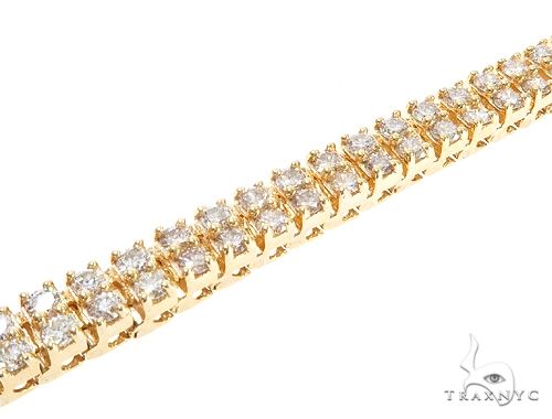 10k YG 5.5mm Diamond Tennis Bracelet 64872 - Image 2