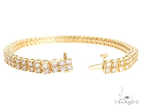 10k YG 5.5mm Diamond Tennis Bracelet 64872 - Image 3