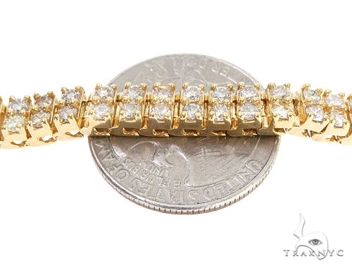 10k YG 5.5mm Diamond Tennis Bracelet 64872 - Image 4
