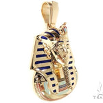 10k YG Custom Pharaoh King Tut Pendant 64836 - Image 2