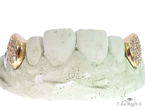 10k Yellow Gold Diamond Fangs 64723 - Image 1