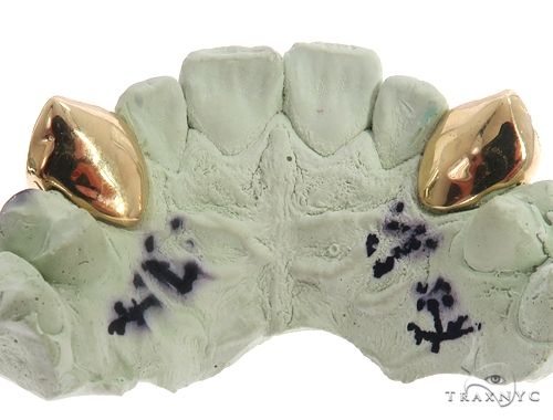 10k Yellow Gold Diamond Fangs 64723 - Image 3