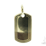 10k Yellow Gold Dog Tag 49736 - Image 1