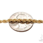 10k Yellow Gold Hollow Rope Link Chain 28 inches 3.2mm   64446 - Image 3