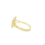 10k Yellow Gold Lady's Small Heart-Shaped Nugget-Style Statement Ring 70189 - Image 4