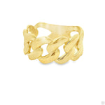 10k Yellow Gold Solid Miami Cuban Ring 10mm 70187 - Image 3