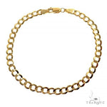 10k Yellow Gold Solid Curb Link Bracelet 5.5mm 8 inches   68266 - Image 2