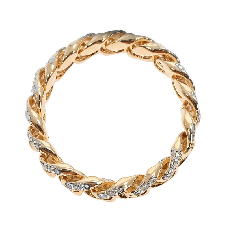 10k Yellow Gold Diamond Miami Cuban Ring 64676