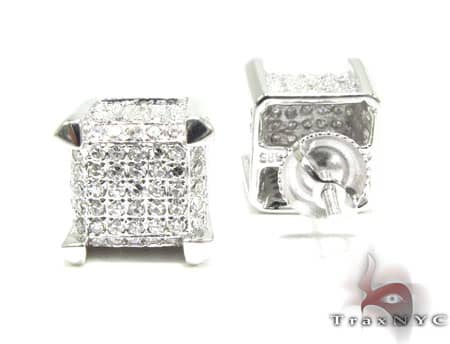 WG Large Ice Cube Earrings 11379 - Image 5