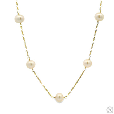 12 Pearl Chain Necklace 70738 - Image 1