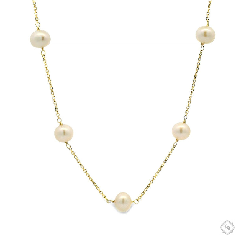 12 Pearl Chain Necklace 70738 - Image 1