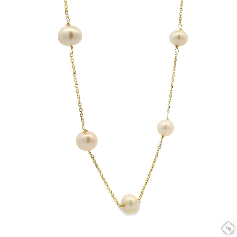 12 Pearl Chain Necklace 70738 - Image 2