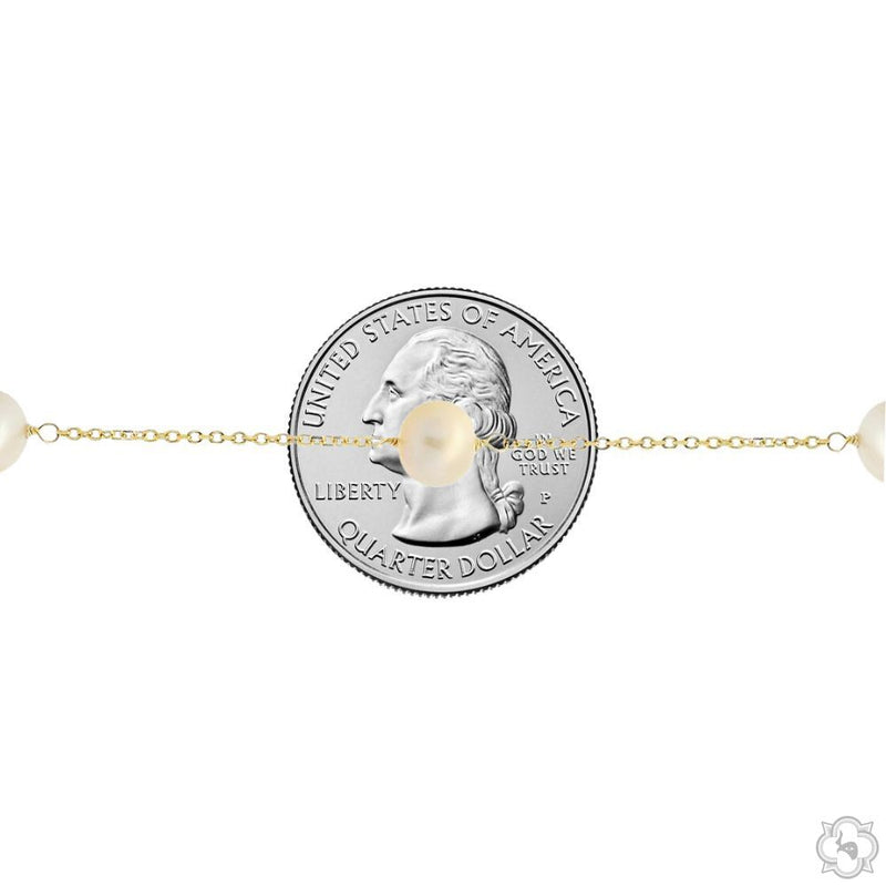 12 Pearl Chain Necklace 70738 - Image 4