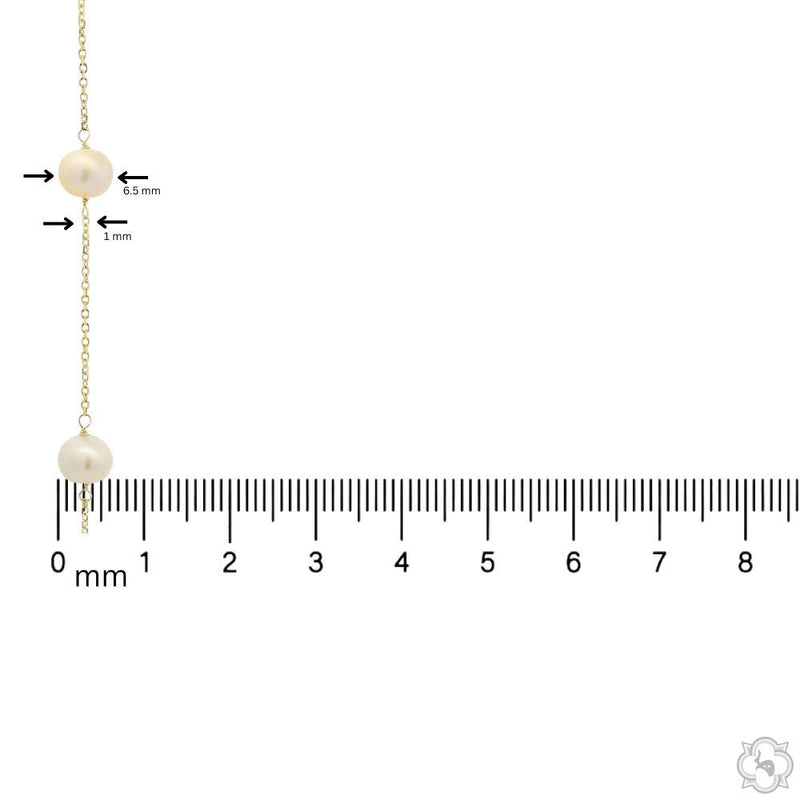 12 Pearl Chain Necklace 70738 - Image 5