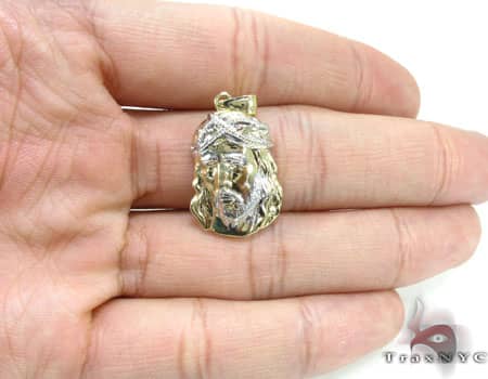 Small Jesus Head Pendant 12651 - Image 5